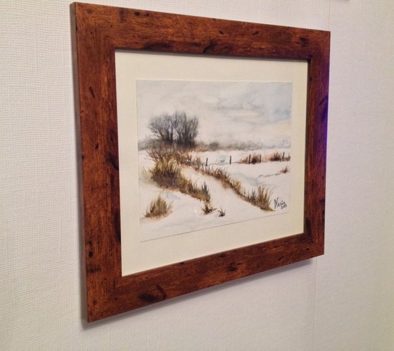 Times of Snow III,  unframed Original painting watercolour