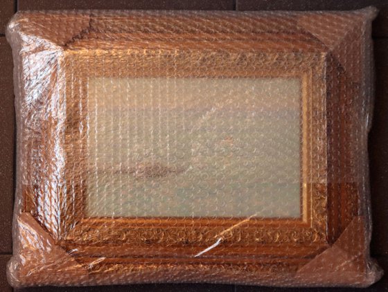 Sunset. The sea is calm. Bali. Crete. Greece