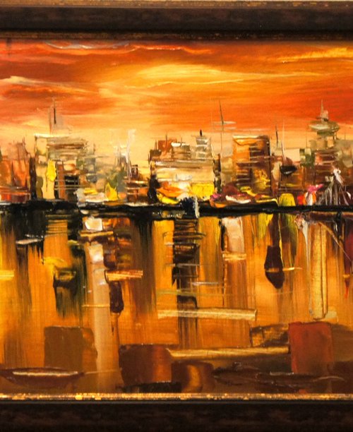 «Fiery city» by Olga Chernova