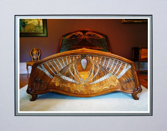 Art Nouveau bed