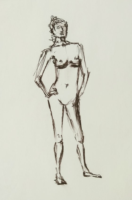 Abstract Nude model.