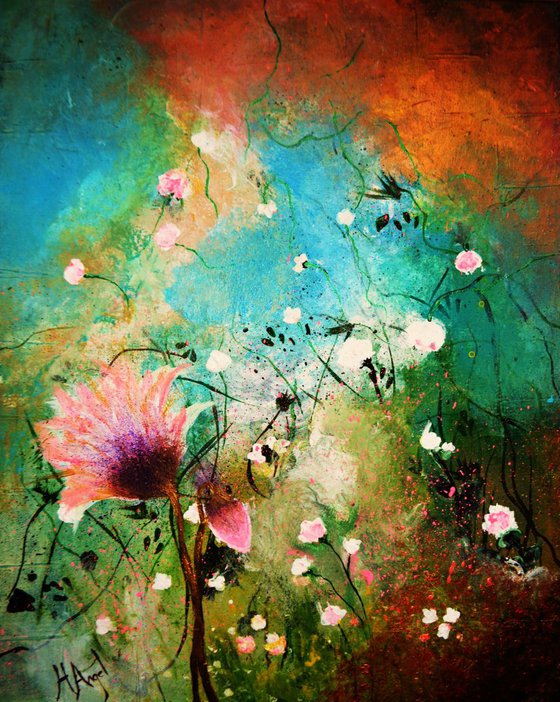 Abstract floral "Strangely beautiful"