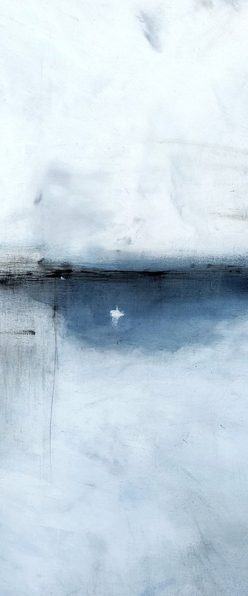 White with cobalt I by Maja Gajewska