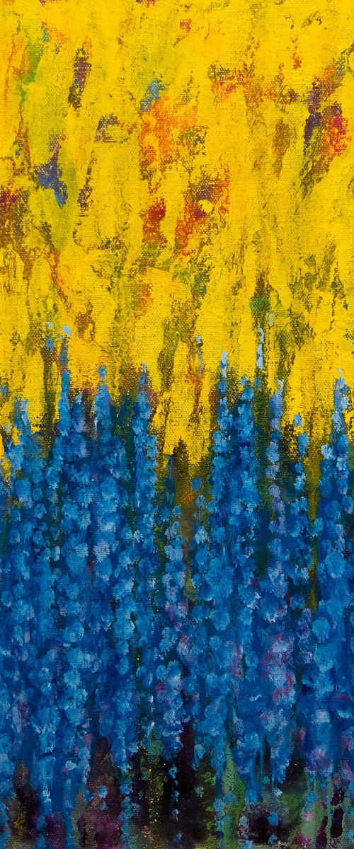 Yellow and blue. by Anastasia Woron