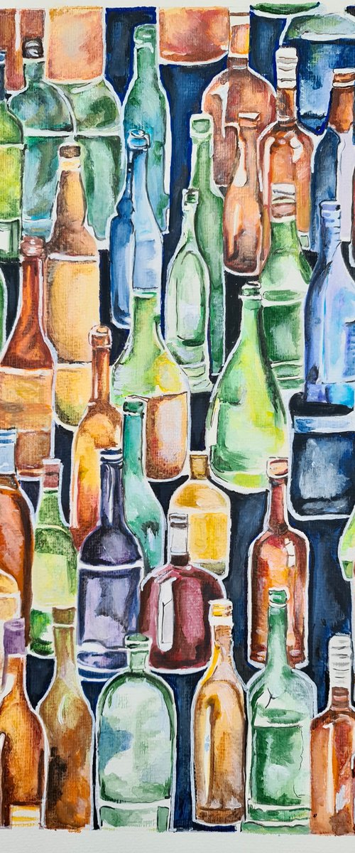Bottled Abstraction by Misty Lady - M. Nierobisz