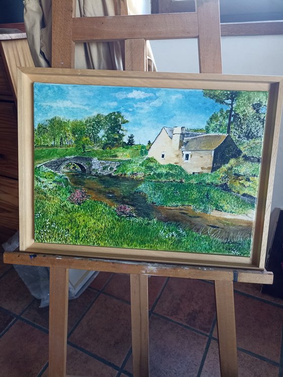 Little house and a River