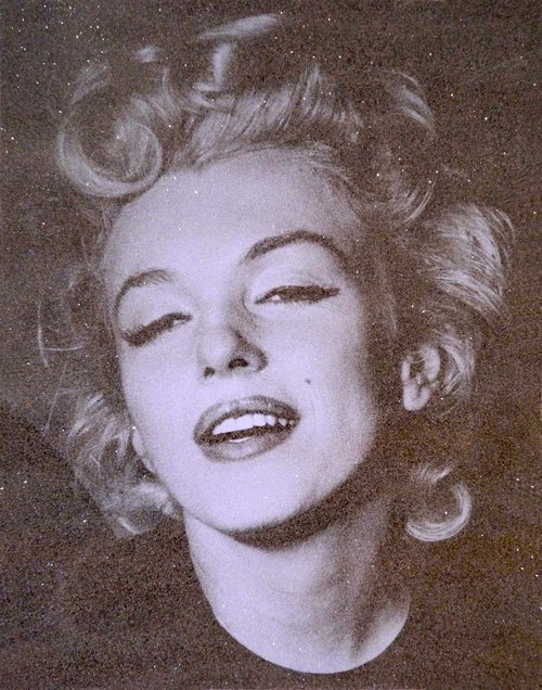 Marilyn Monroe-Powder blue by David Studwell