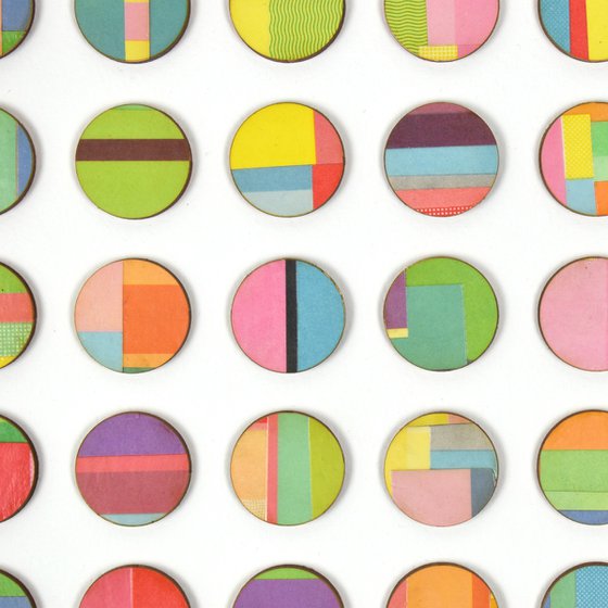 Stripe Dots Collage