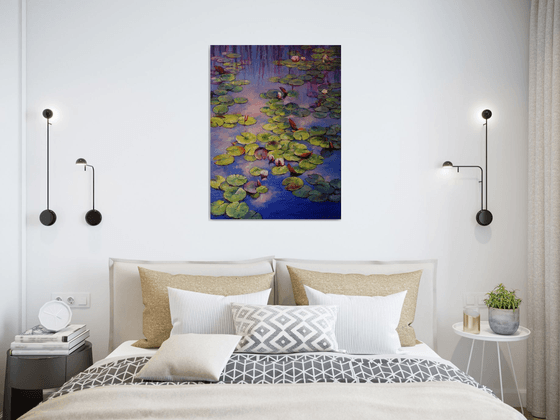 "Lilies on the Pond"