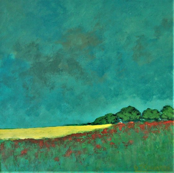 Canola and Poppies
