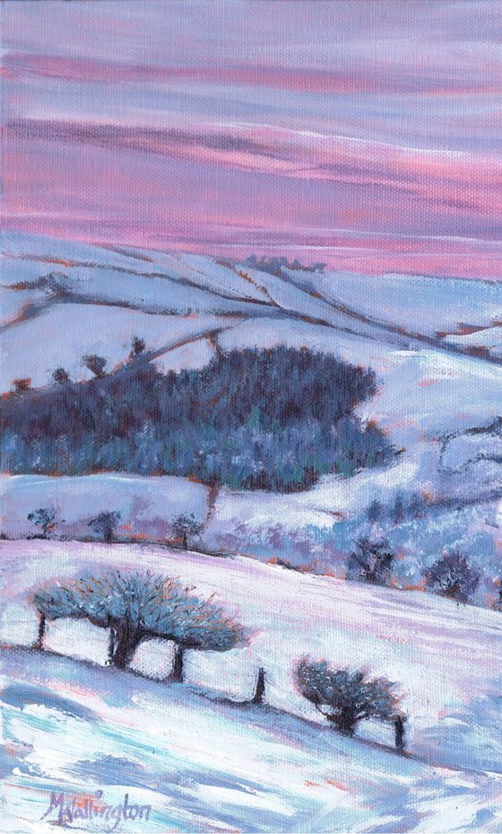 Welsh Hills in Snow