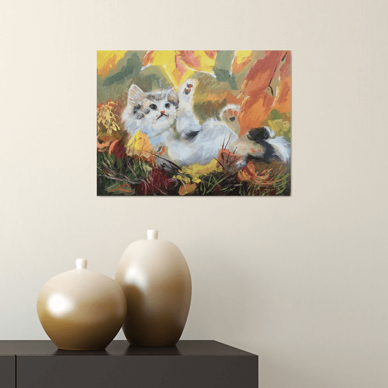 Autumn kitten