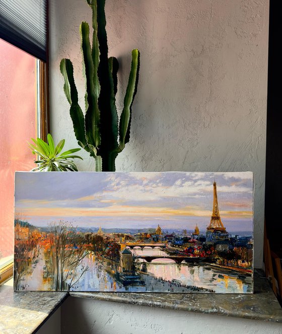 Evening Light Over Paris