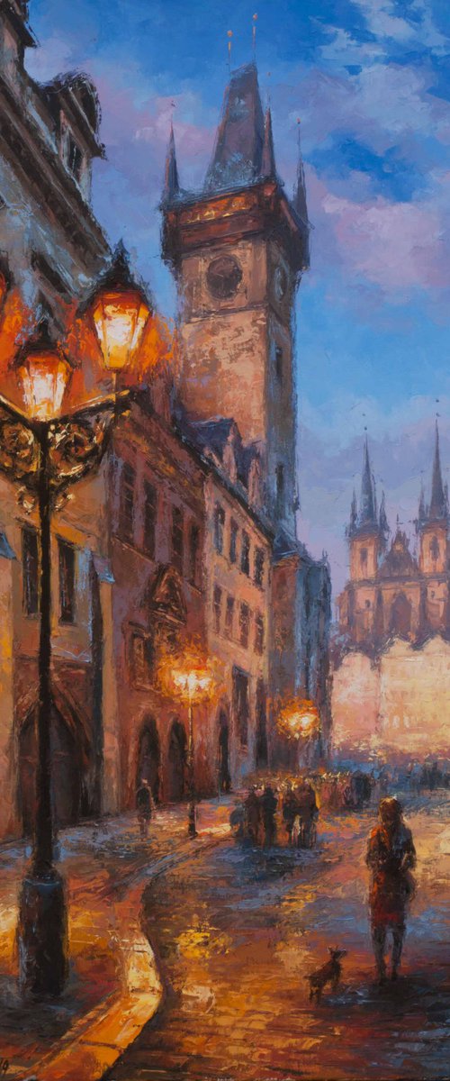 Prague old town lamps by Alexandr Klemens