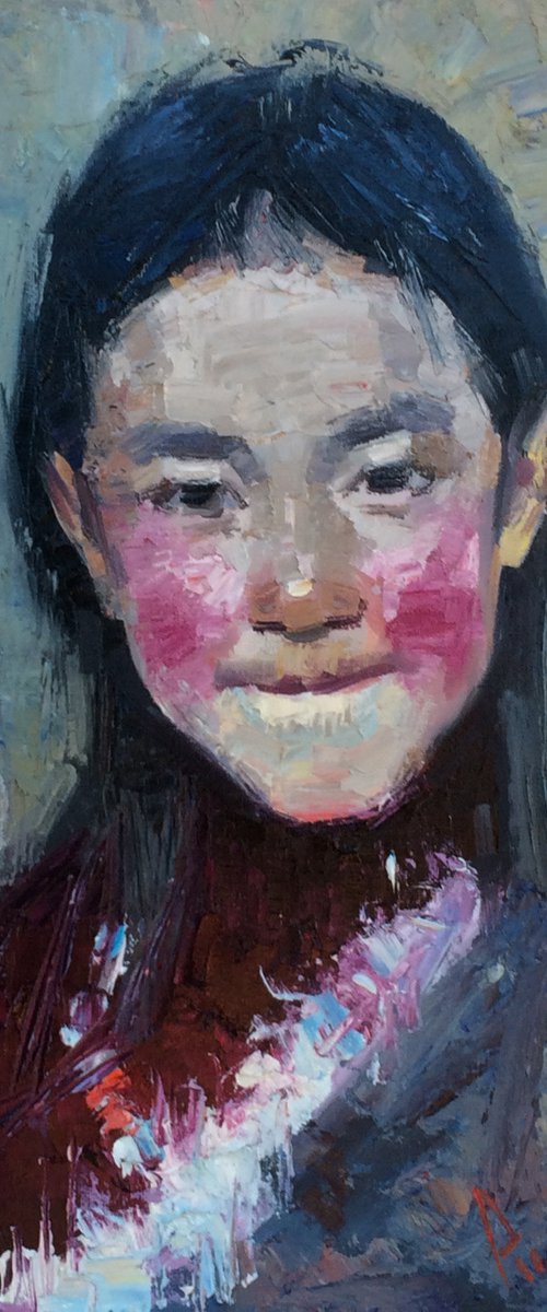 Tibet Girl by Paul Cheng