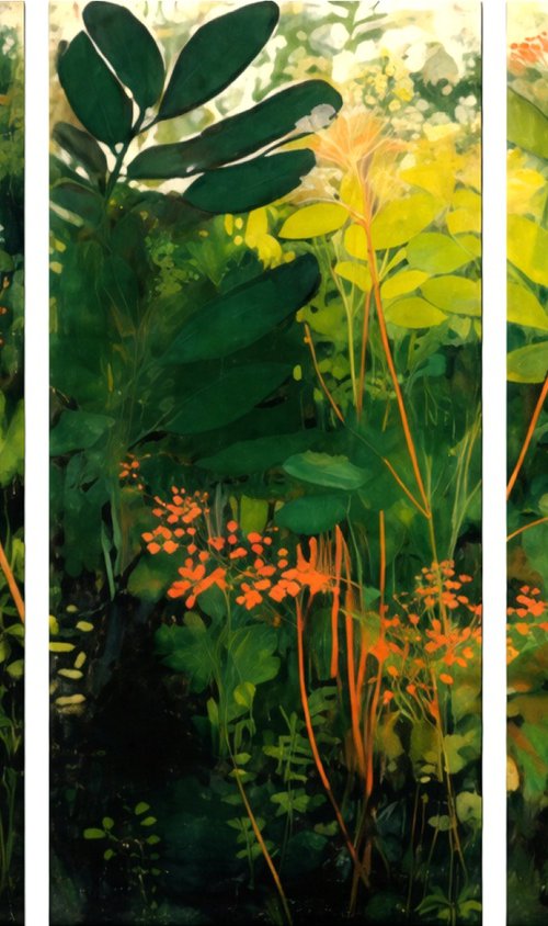 Wild Greenery, Triptych by V+V Kniazievi
