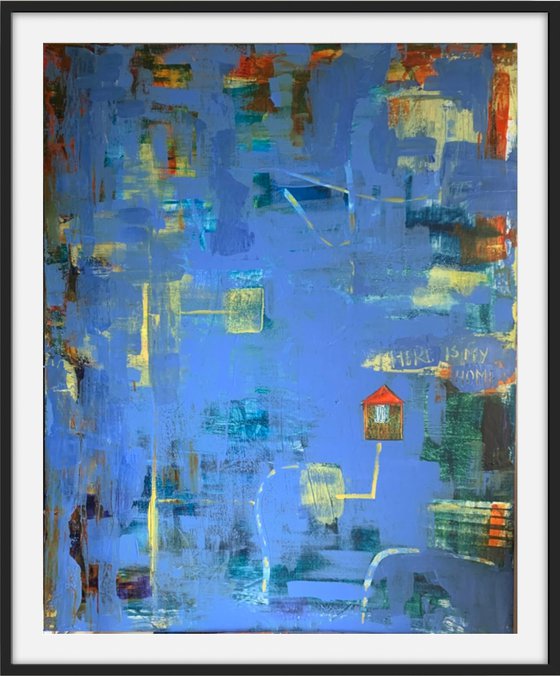 The road home in the blue