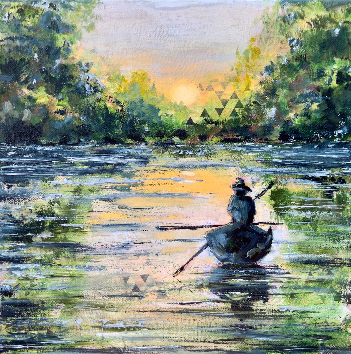 Harmony At Dawn By Alexandra Jagoda (Ovcharenko), 16 X 16, Artwork For Sale On Artfinder