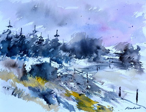 winter  watercolor