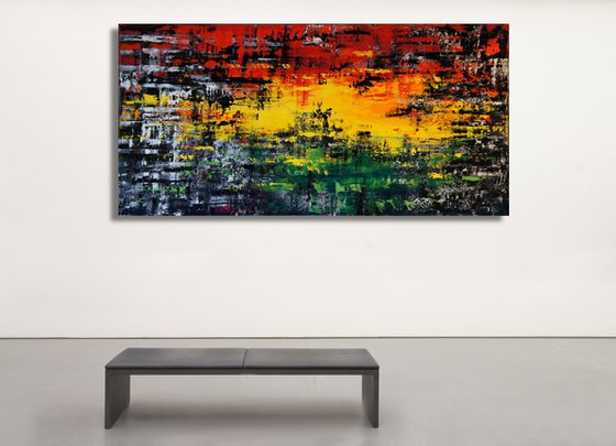 Pan-Africa [on heavy pro canvas] (160 x 80 cm) XXXL (64 x 32 inches)