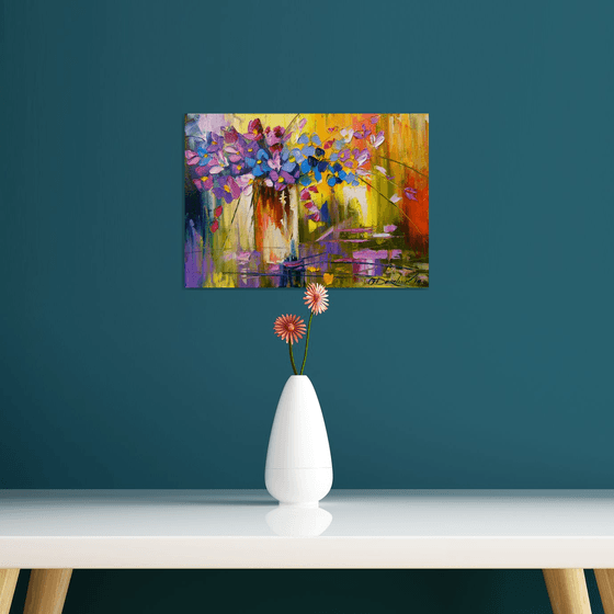 Bouquet of flowers in a vase