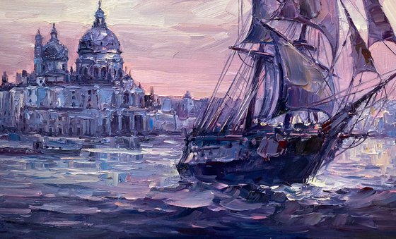 "Venice" original oil painting 70x50