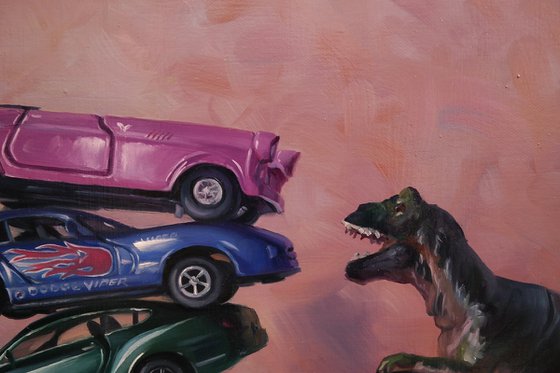 "Dinosaur vs. Dream Cars"