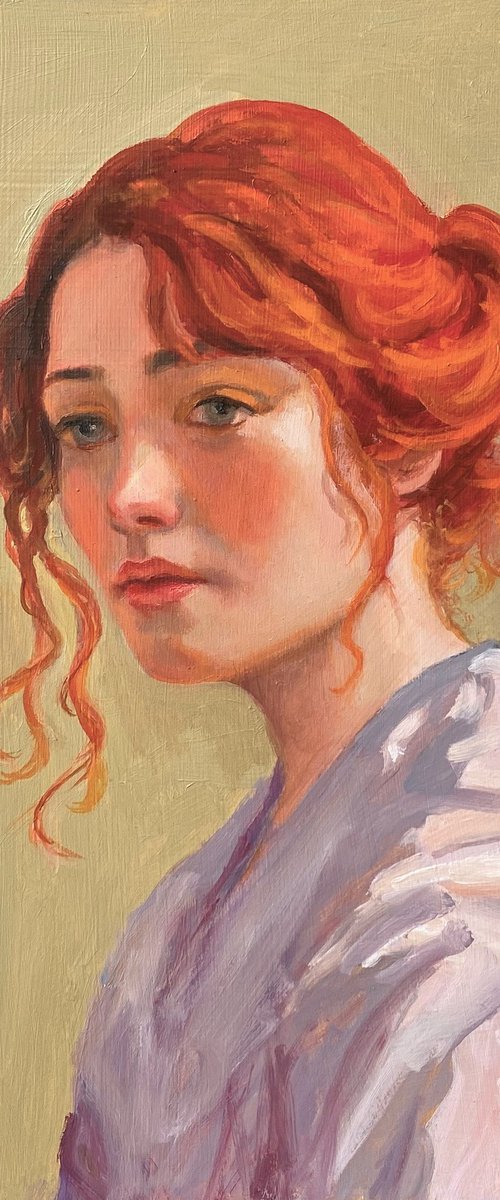 Woman with Red Hair. by Jackie Smith