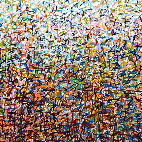 The Australian Dance 152 x 76cm acrylic on canvas