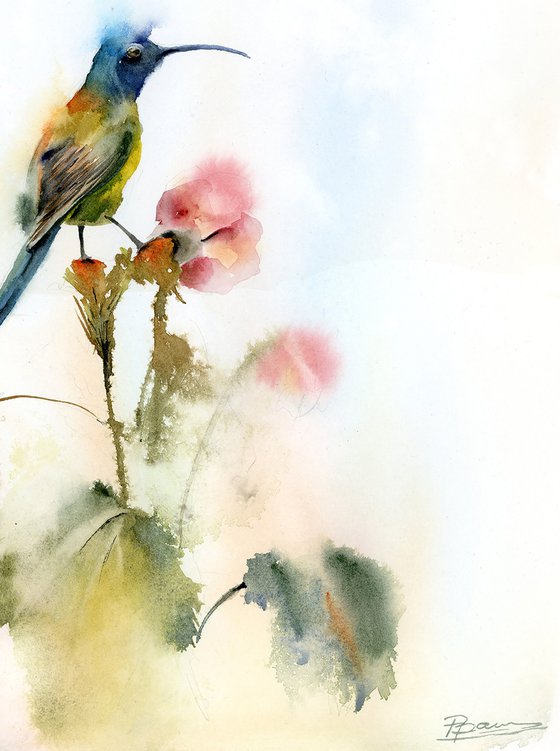Hummingbird Diptych #2