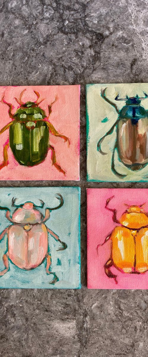 Bugs. Set of 4 by Anja Rudko