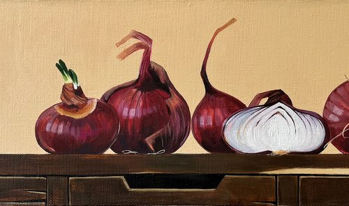 Red onion by Kseniya Berestova