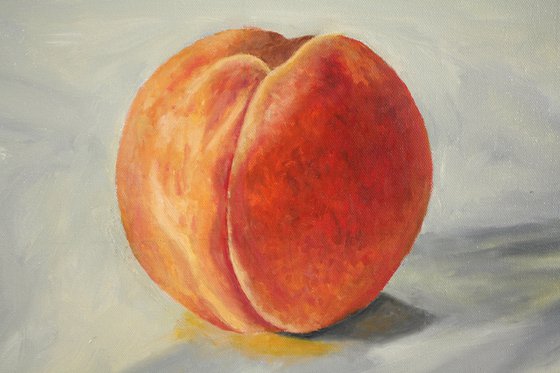 Peach and Blue Glass