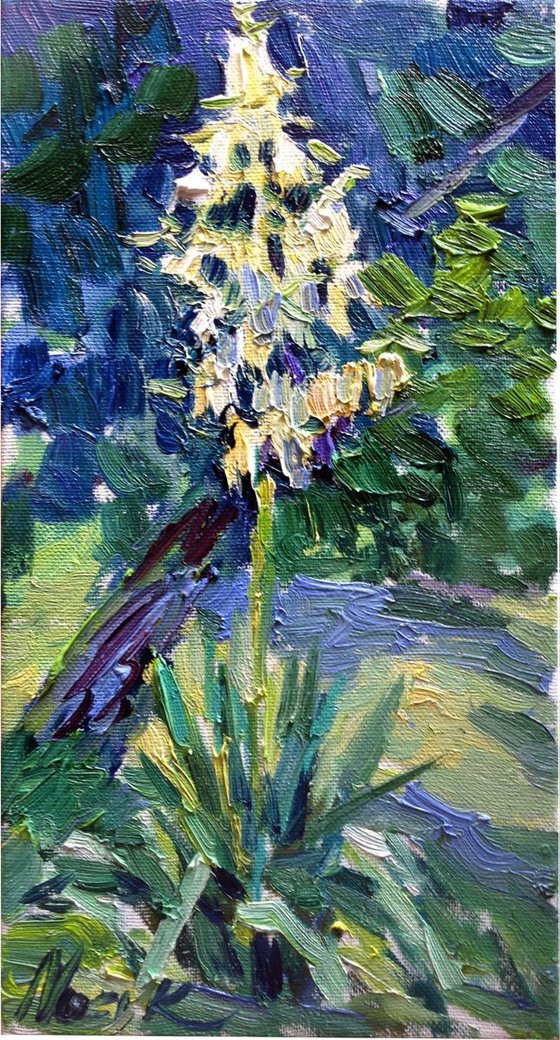 White flowers . Summer Flowers original oil painting modern bouquet
