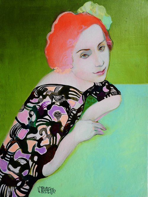 Chartreuse Girl by Victor Tkachenko