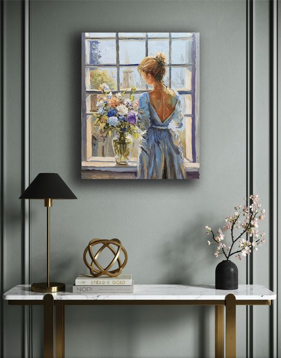 Quiet Contemplation. Woman.