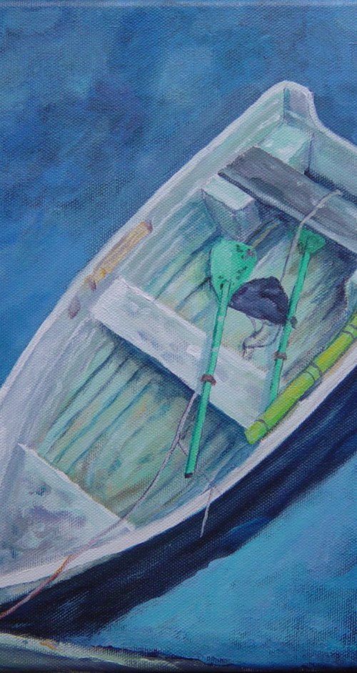 Restless Monterey Rowboat by Mark Peterson