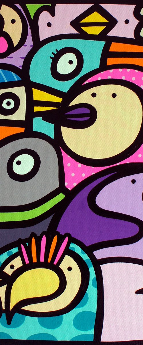 Small Flock Of Birds by Kev Munday