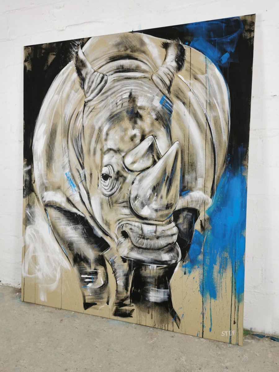 RHINO #4 - Series ’One of the big five’ by Stefanie Rogge