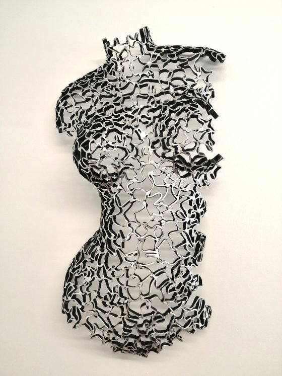 Argentu, auluminium abstract sculpture