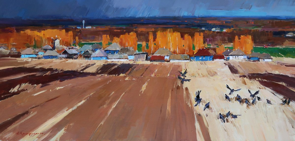 October In Sumy Region By Aleksandr Kryushyn, 47 X 24, Artwork For Sale On Artfinder