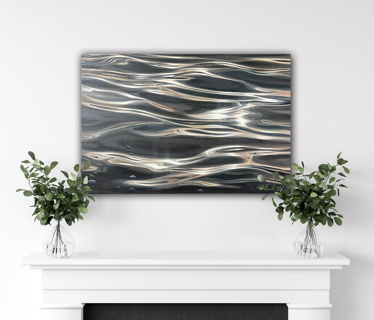 Photorealistic Landscape Oil Painting By Eva Volf, 36 X 24, Luminosity, Original Artwork