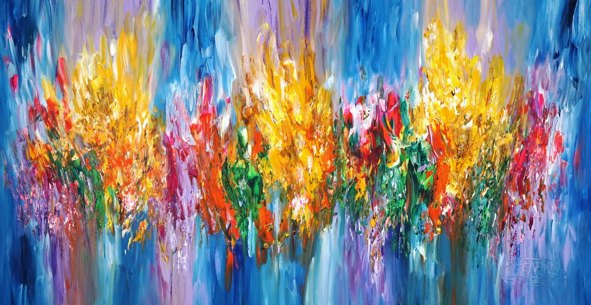 Beautiful Summer Symphony E 2 By Peter Nottrott, 79 X 39, Artwork For Sale On Artfinder