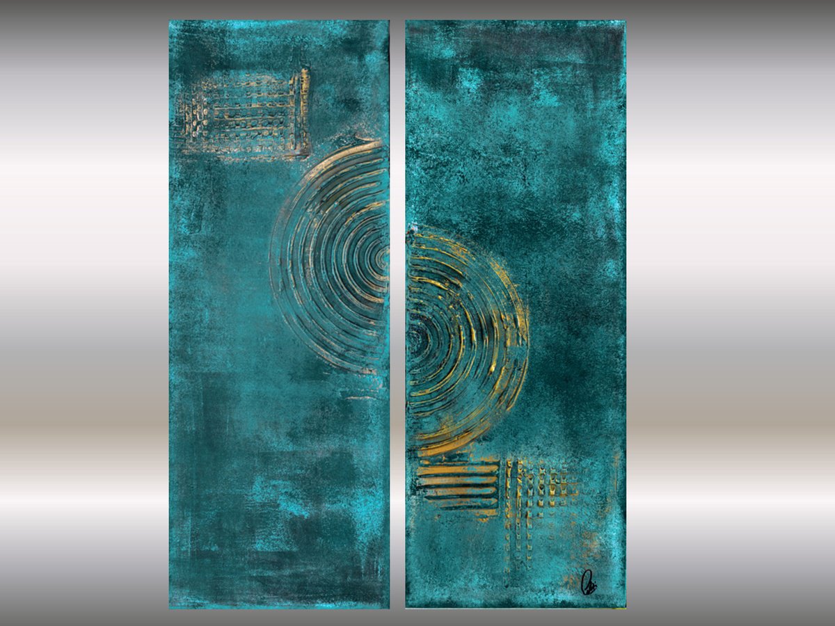 Abstract Acrylic Painting By Edelgard Schroer, 24 X 31, Asymmetrical, Original Artwork