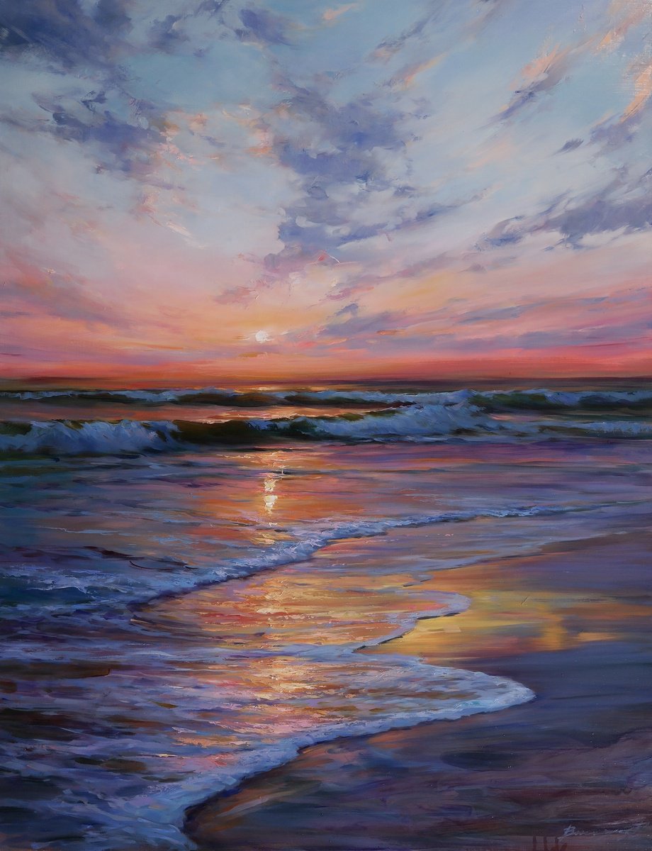 Shine Over The Sea By Gennady Vylusk, 28 X 35, Artwork For Sale On Artfinder