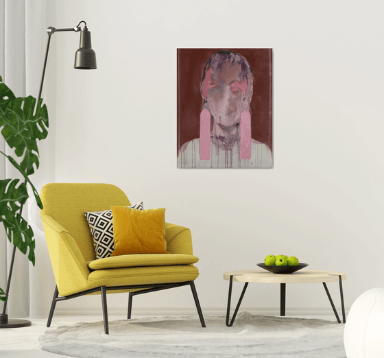 Contemporary abstract portrait