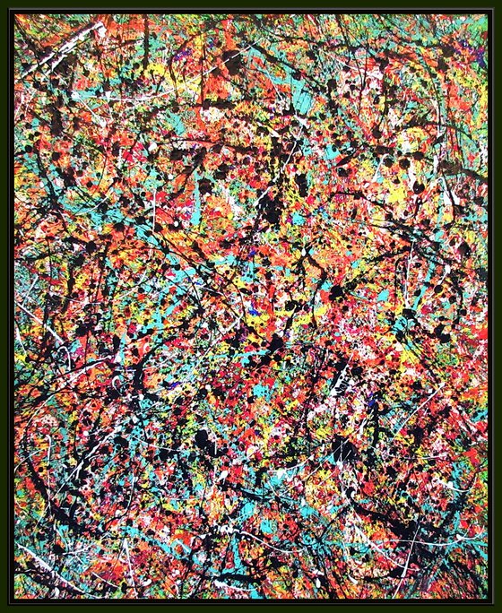 VIVID SYDNEY 2024,  Pollock inspired, framed