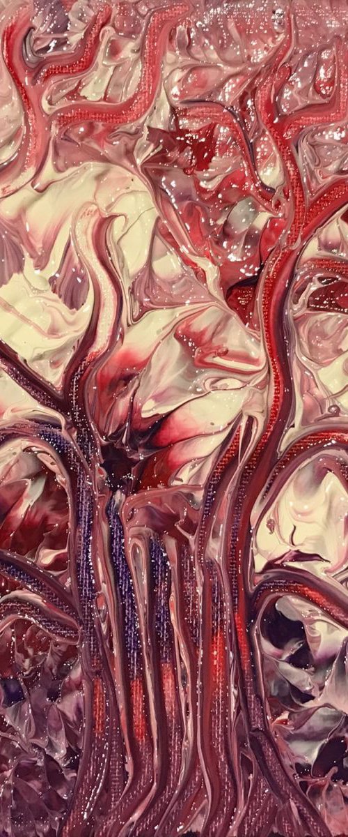 Tree - purple/pink/burgundy by Carol Zsolt