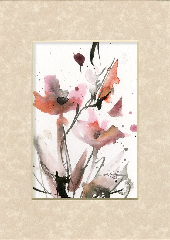 Petite Impressions 6 - Flower Painting by Kathy Morton Stanion