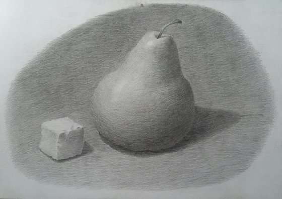 Still life # 9. Original pencil drawing.